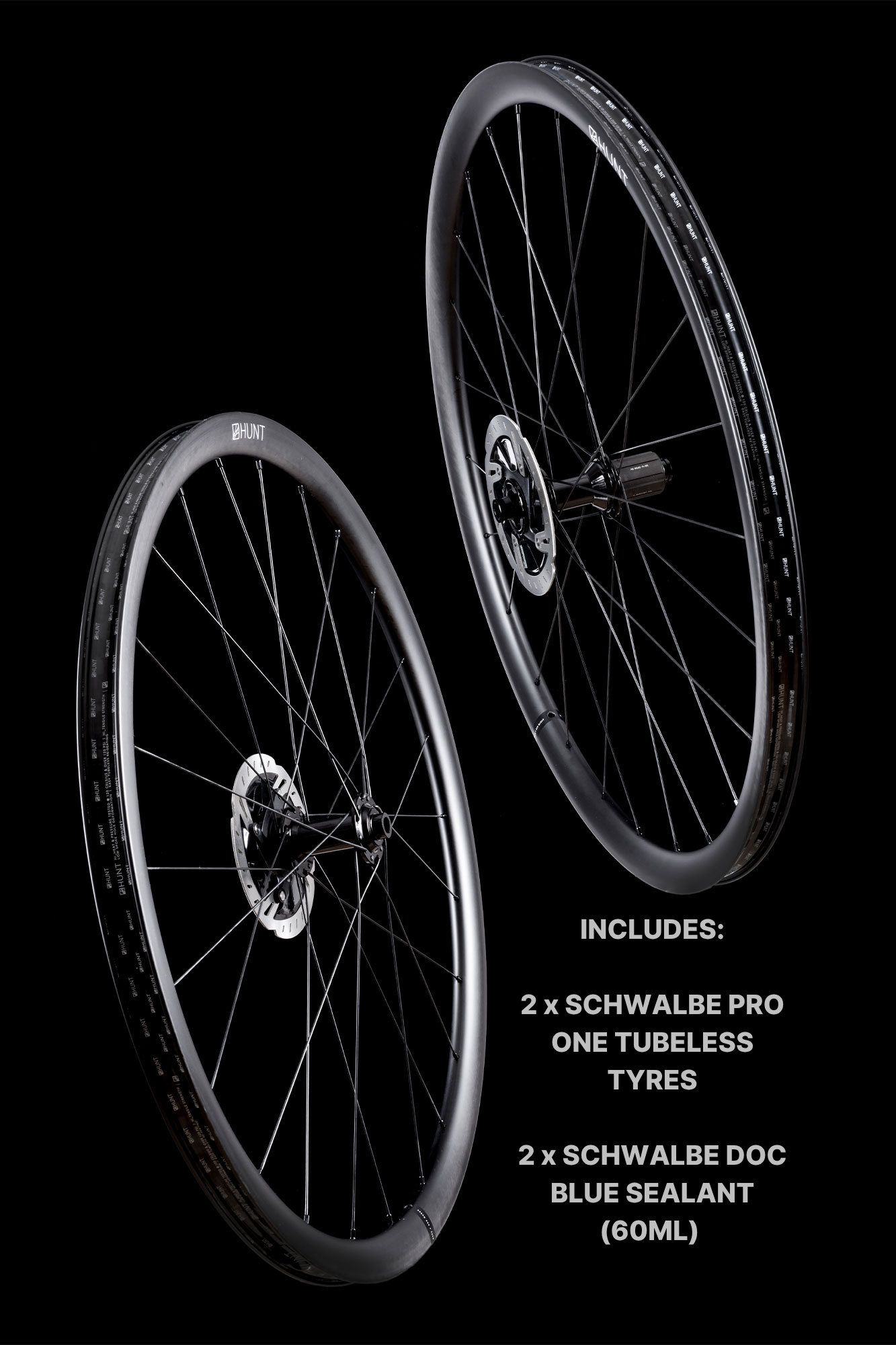 HUNT 30 Carbon Disc Wheelset (Tyres & Sealant Included) – Hunt