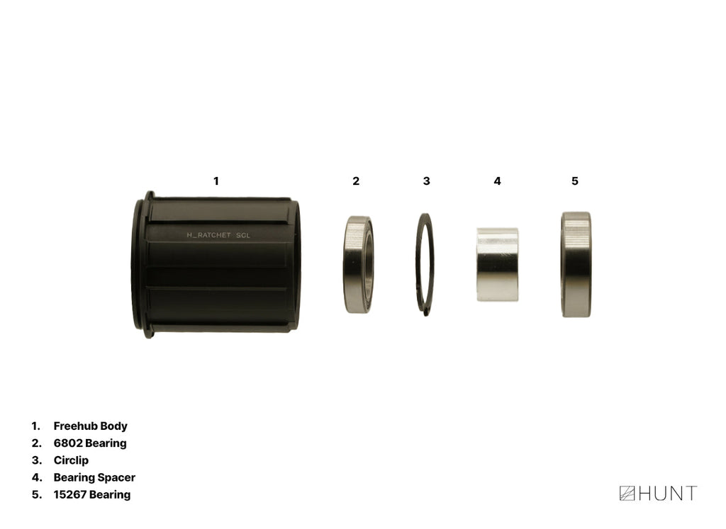 H_Ratchet SGL 36T Freehub | Shimano/SRAM HG Splined – Hunt Bike Wheels