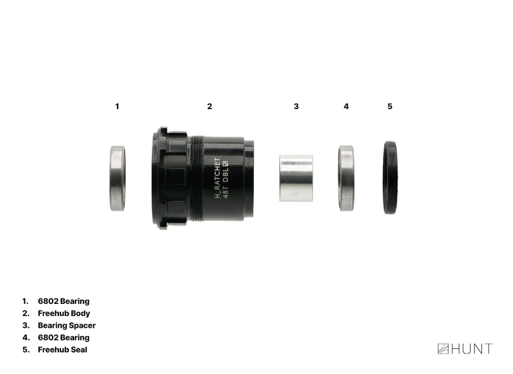 H_Ratchet DBL 48T CeramicSpeed Coated Freehub | SRAM XD/XDR – Hunt Bike ...