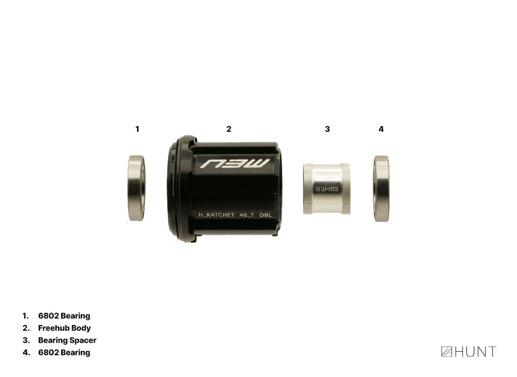H_Ratchet DBL 40T Freehub | Campagnolo N3W Ekar | Stainless Steel Endu ...