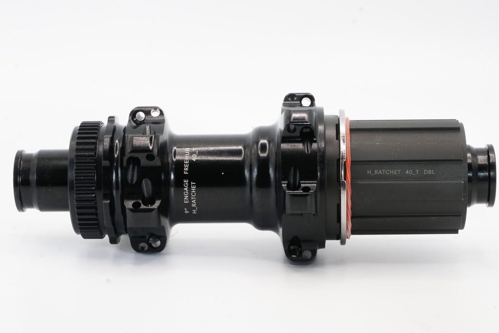 Rear Hub | H_Ratchet DBL 40T | Disc Brake | 24 Hole | Black | Stainless Steel Enduro Bearings
