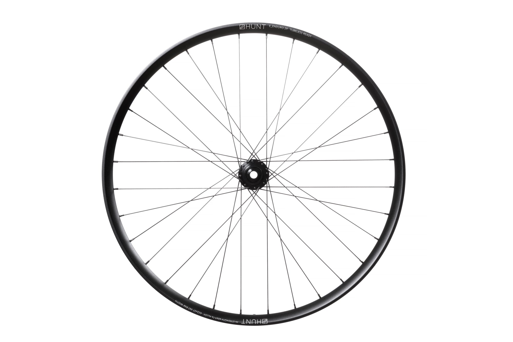 <h1>Rims</h1><i>The E_Enduro Wide rim includes details which are high on the durability factor to make sure you finish every ride or stage. The 6069-T6 (+69% tensile strength vs 6061-T6) welded rim sticks with the wider-is-better mantra with an internal 37mm (internal) width. Optimized for 2.5"-2.8" tyres, the E_Enduro Wide rim provides support to the tyre during hard cornering or hucking off that step-down you've been eying off for a few months!</i>